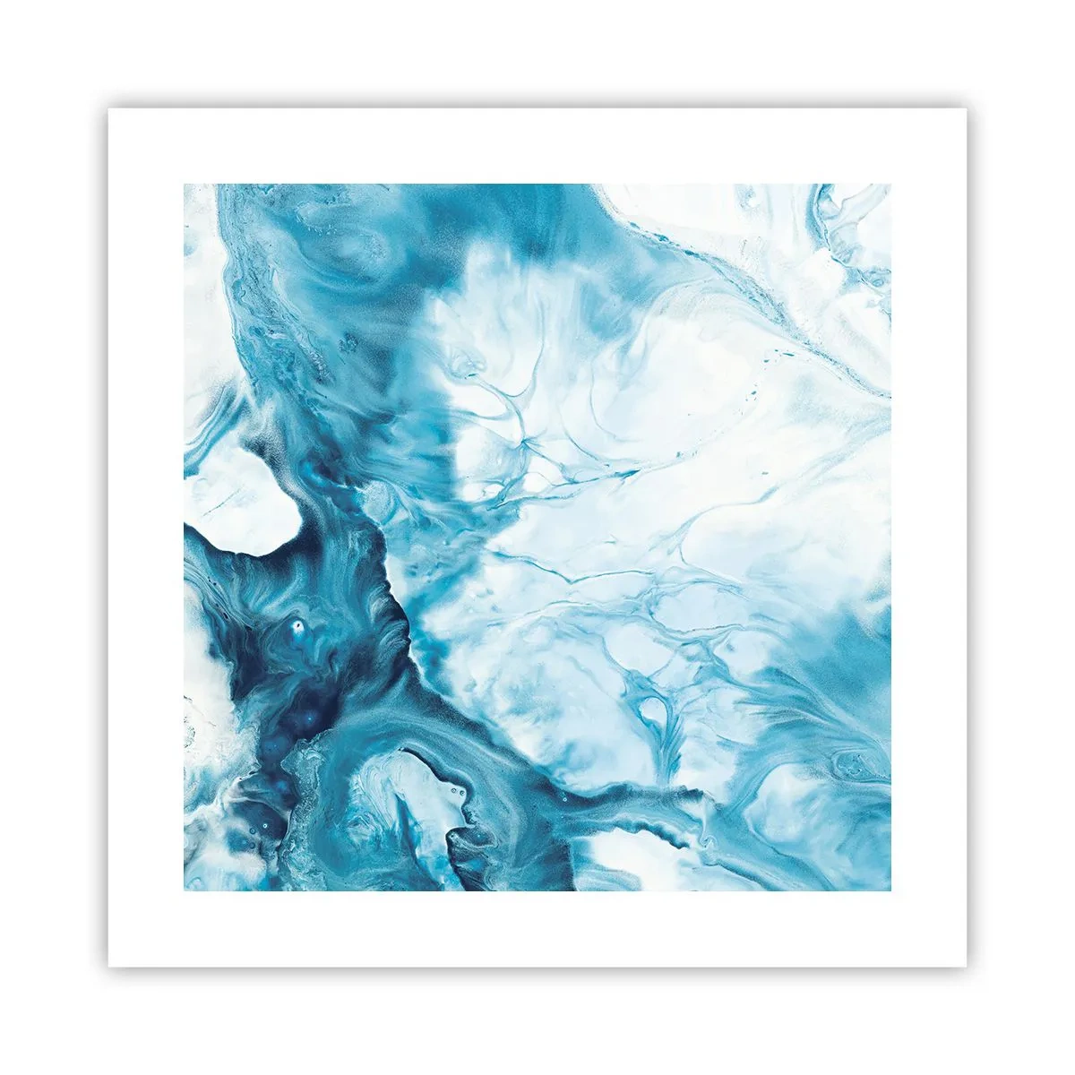 Plakat - Blå koncert - 40x40 cm