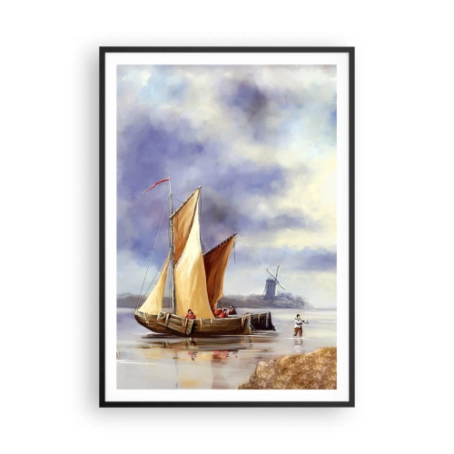Plakat i sort ramme - Sømændenes tilbagevenden - 70x100 cm