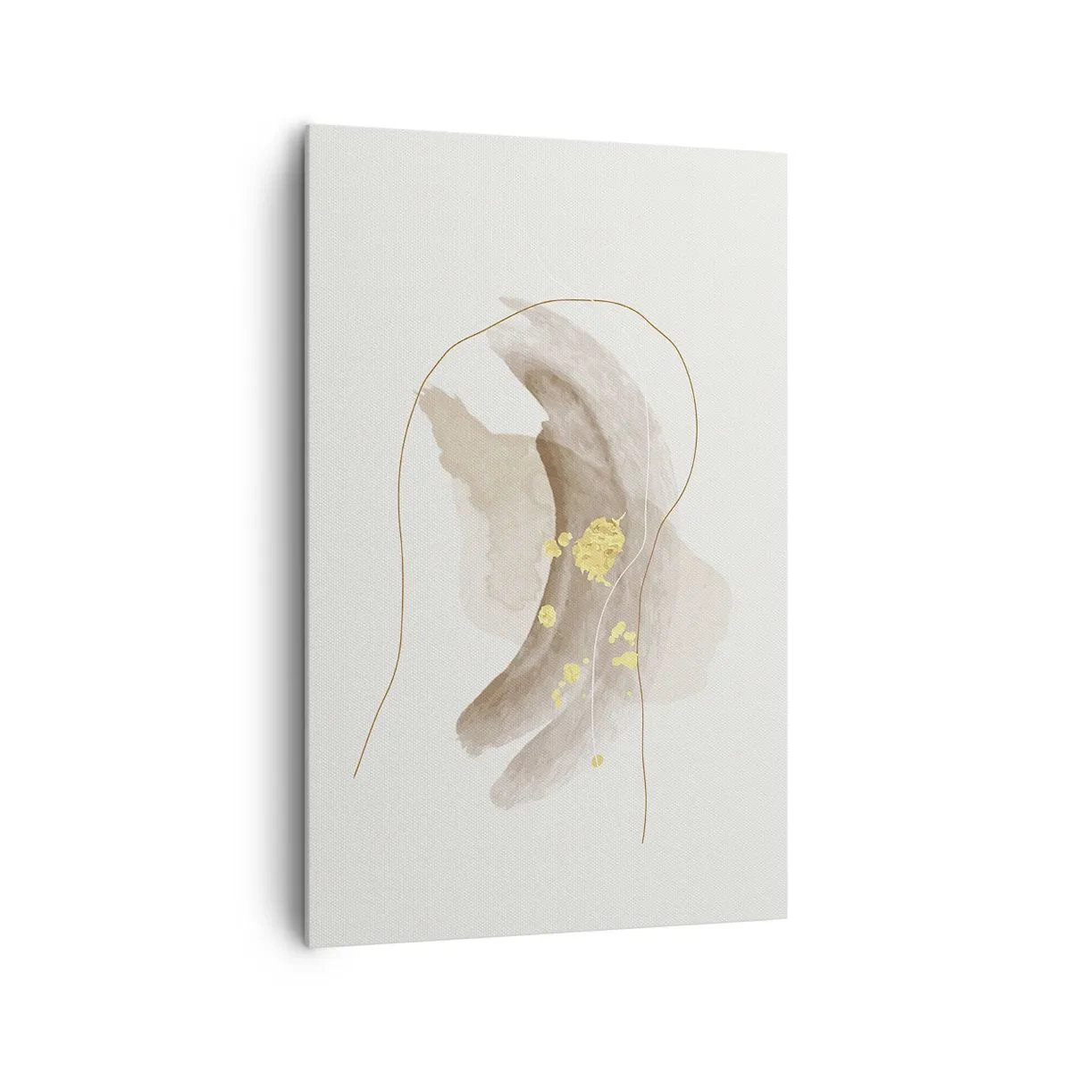 Lærredstryk - Billede på lærred - Mødt i rummet - 80x120 cm