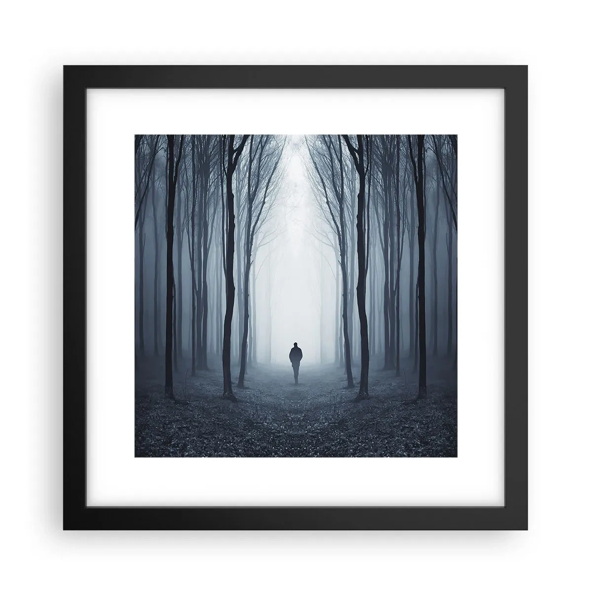Plakat i sort ramme - Og alt sammen ganske enkelt - 30x30 cm