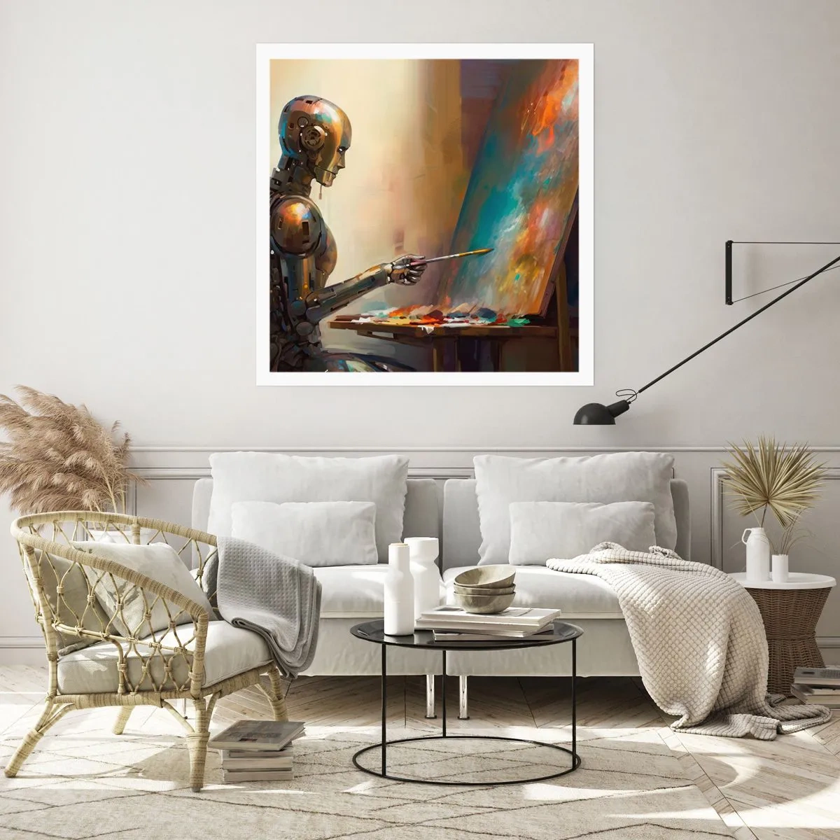 Plakat - Fremtidens kunst - 40x40 cm