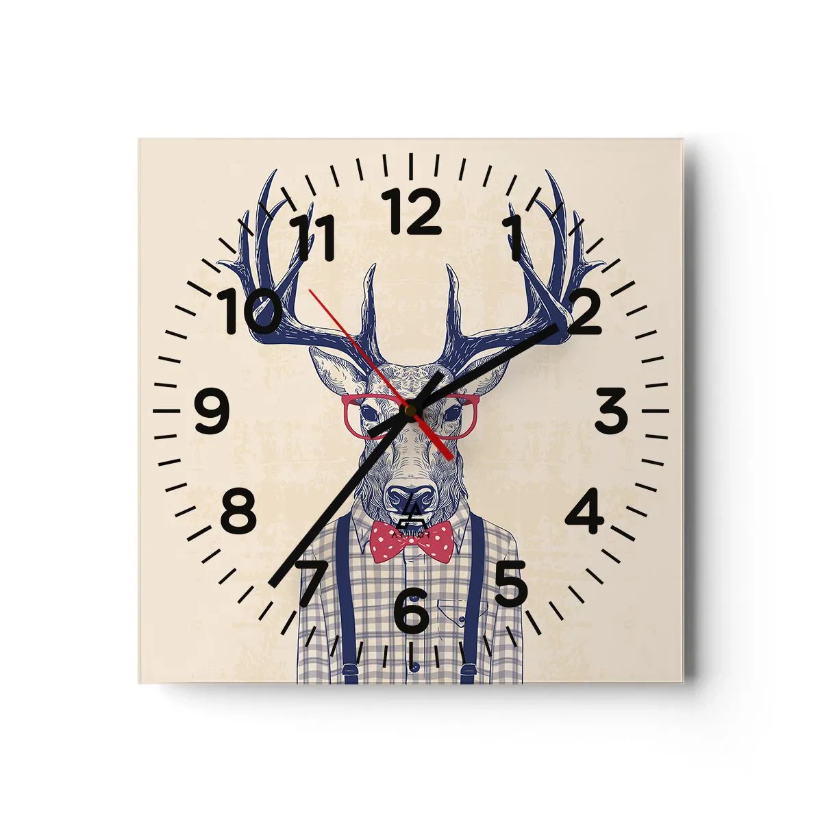 Vægur, Uret - Et underholdende ekstravaganza - 30x30 cm