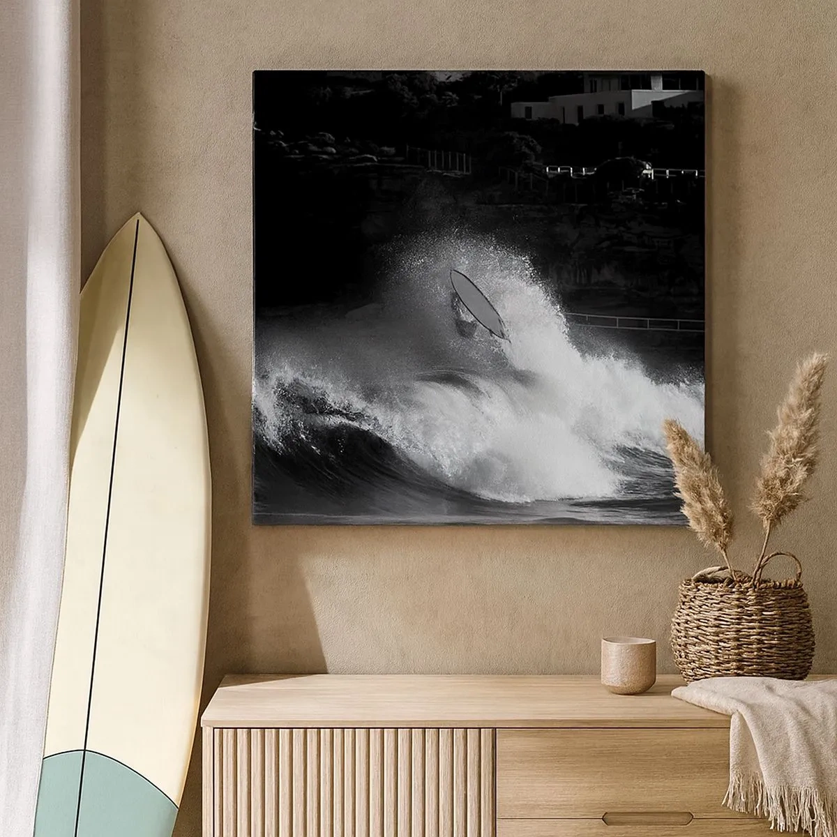 Lærredstryk - Billede på lærred - Udfordring accepteret! - 30x30 cm