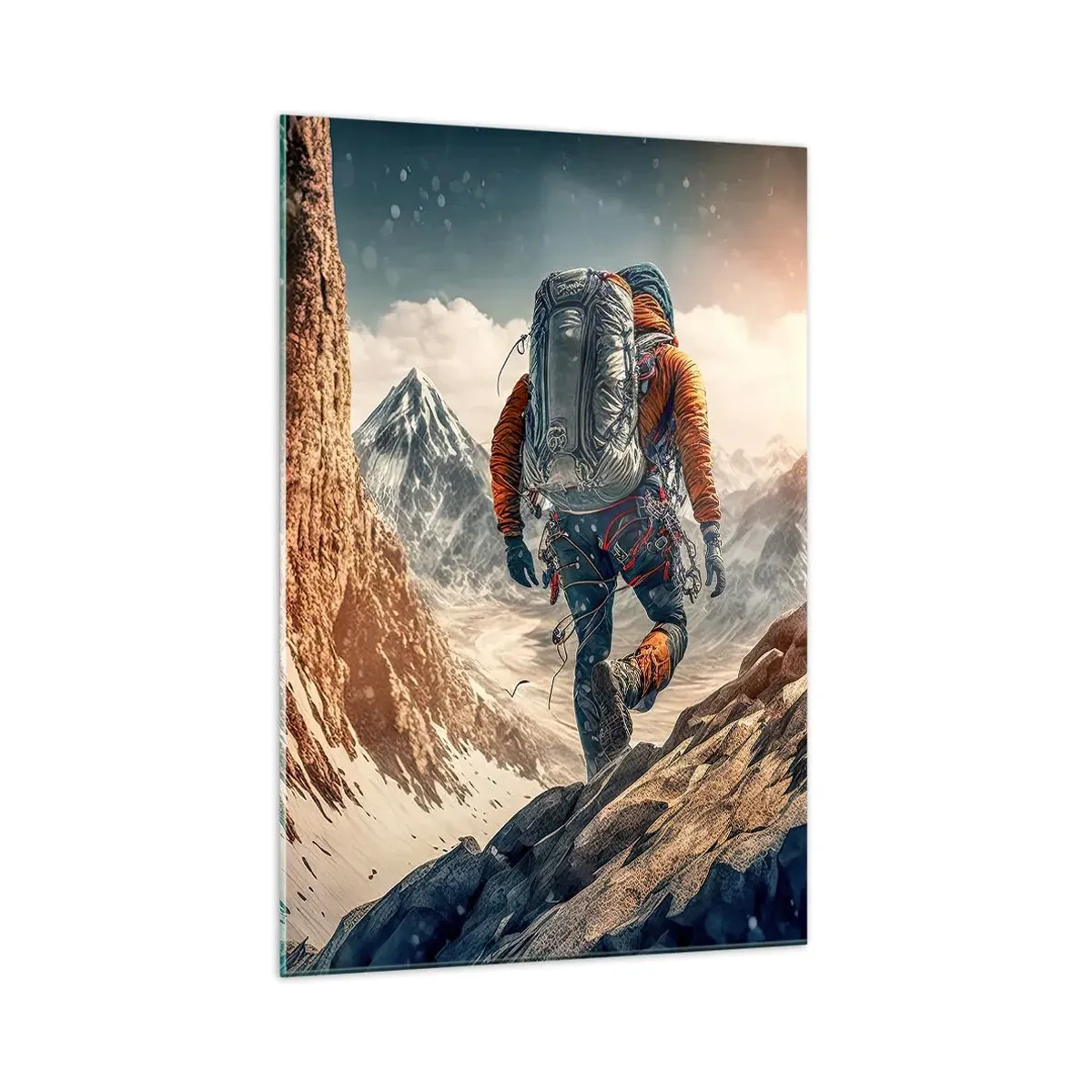 Billede på glas - Ensom kriger - 70x100 cm