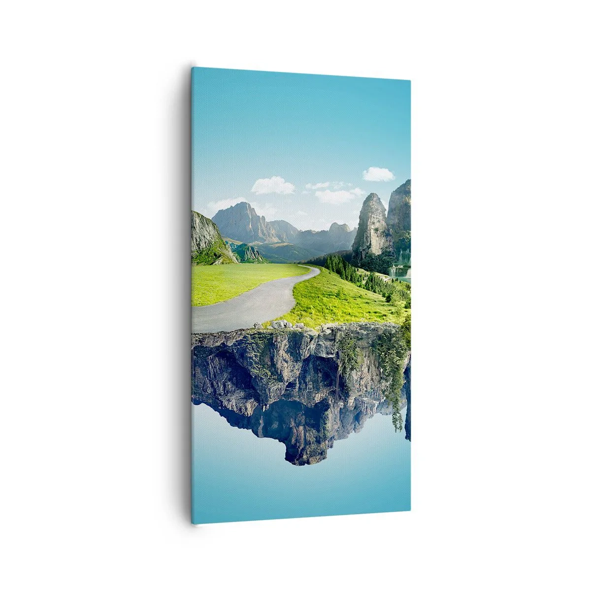 Lærredstryk - Billede på lærred - Fantastisk ø - 65x120 cm