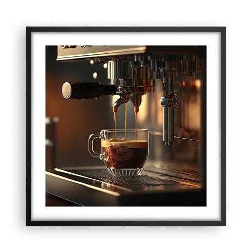 Plakat i sort ramme - En sensuel blanding - 50x50 cm