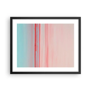 Plakat i sort ramme - Abstraktion ved daggry - 50x40 cm