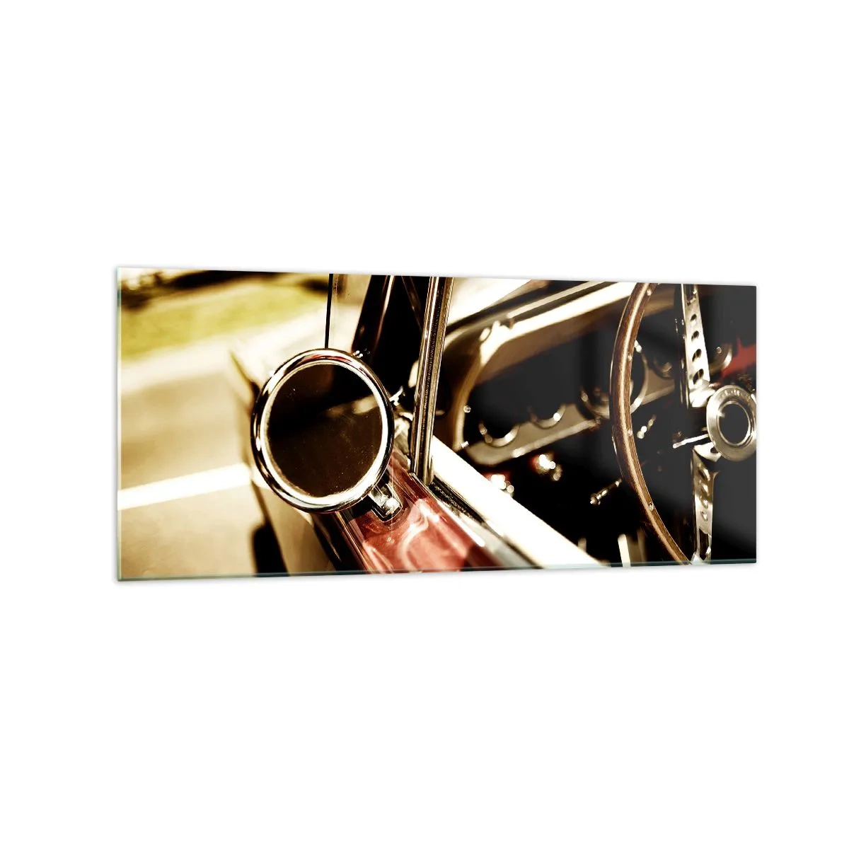 Billede på glas - En bil med sjæl - 120x50 cm