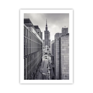 Plakat - Warszawa dalen - 50x70 cm