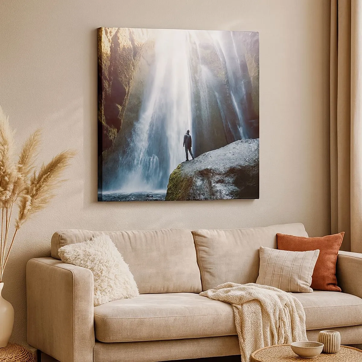 Lærredstryk - Billede på lærred - Genskabelse af proportioner - 30x30 cm