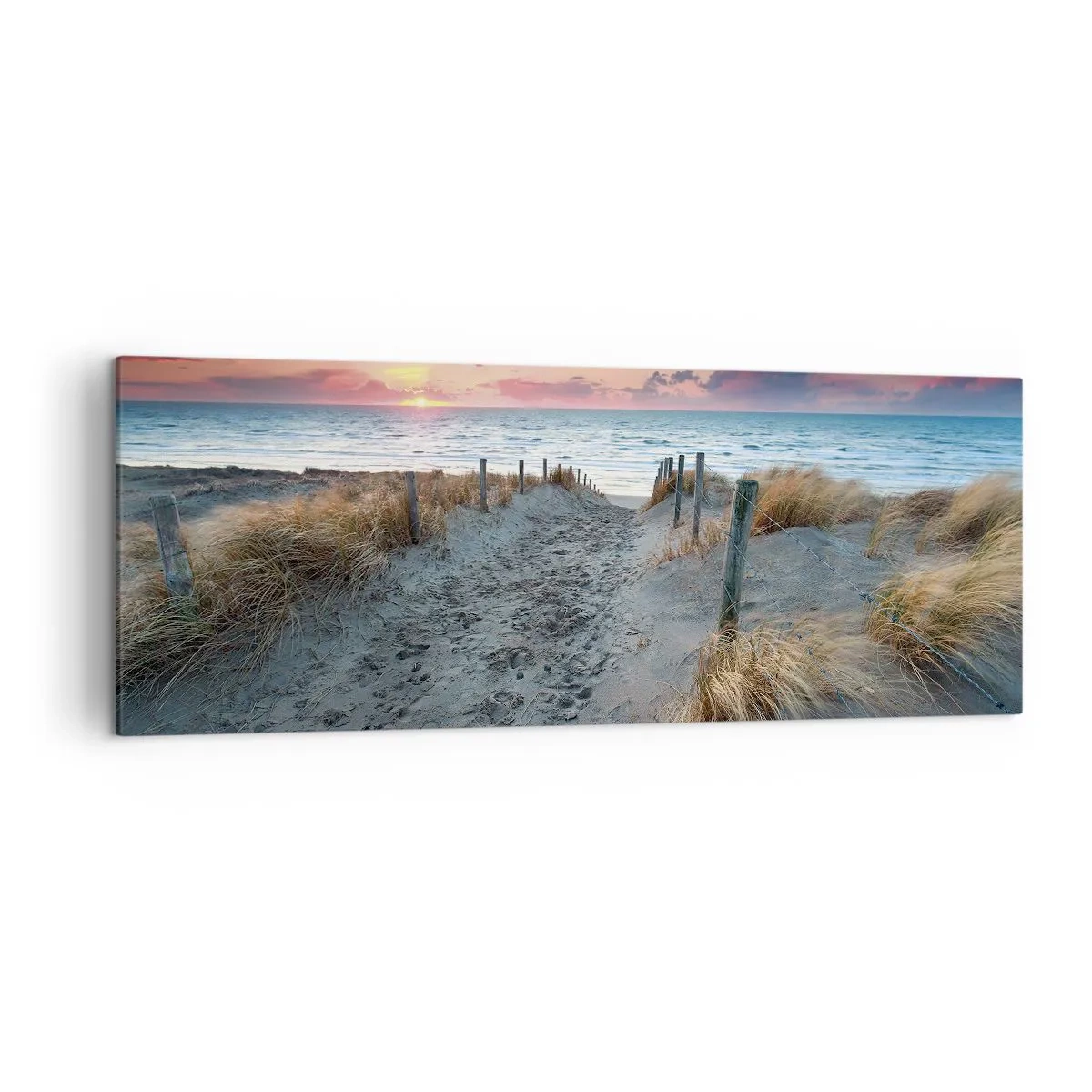 Lærredstryk - Billede på lærred - Du har udgydt en regnbue af strålende pragt.... - 140x50 cm