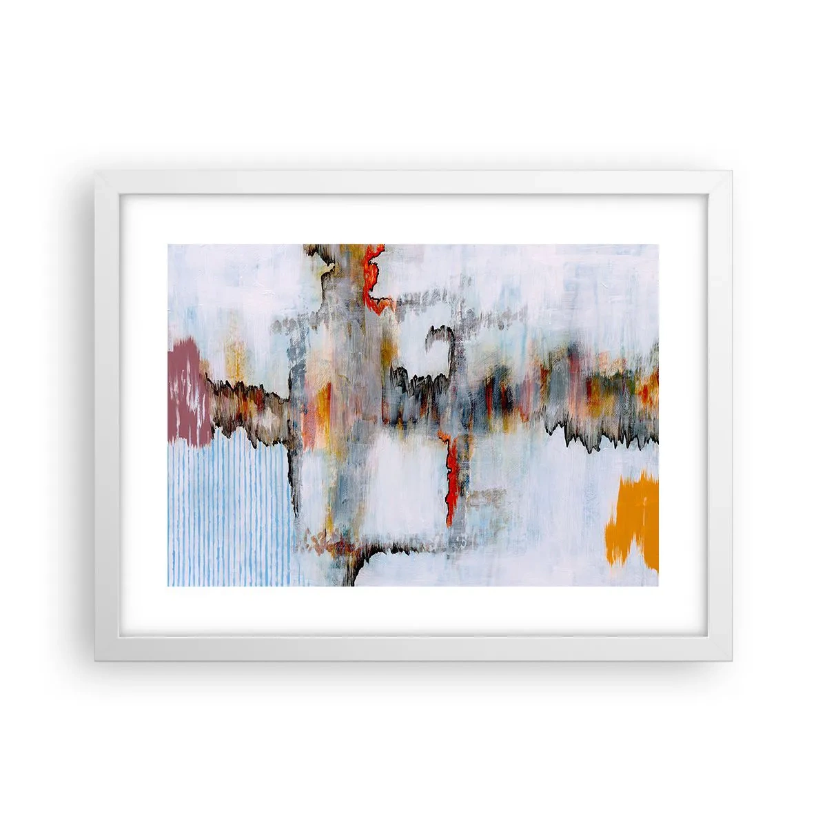 Plakat i hvid ramme - En pind på vandet - 40x30 cm