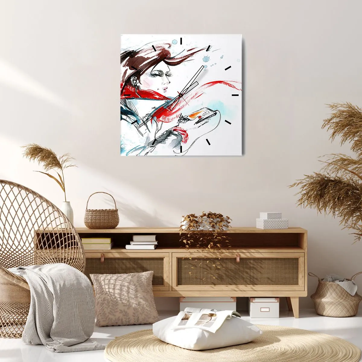 Vægur, Uret - Noget spiller inden i mig - 40x40 cm