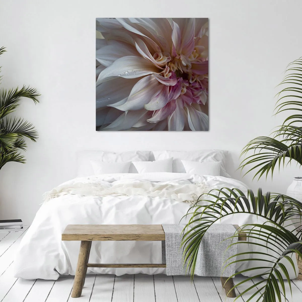 Lærredstryk - Billede på lærred - Blomstrende friskhed - 30x30 cm