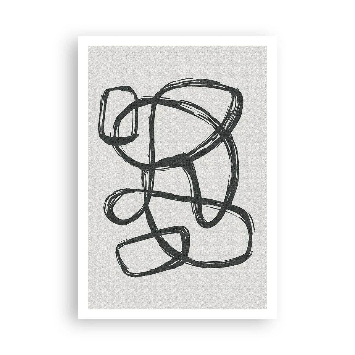 Plakat - Loopet abstraktion - 70x100 cm