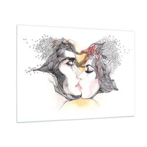 Billede på glas - Verden eksisterer ikke - 100x70 cm