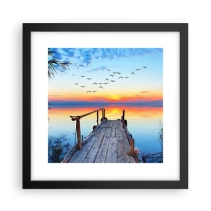 Plakat i sort ramme - Tid til at tage tilbage... - 30x30 cm