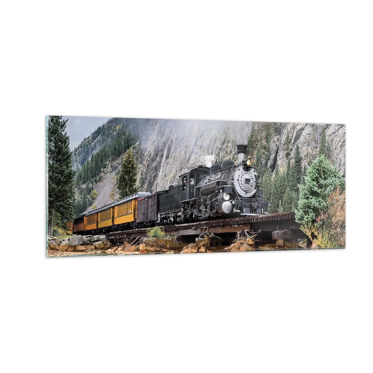 Billede på glas - Og hvorhen? Hvorhen? - 100x40 cm