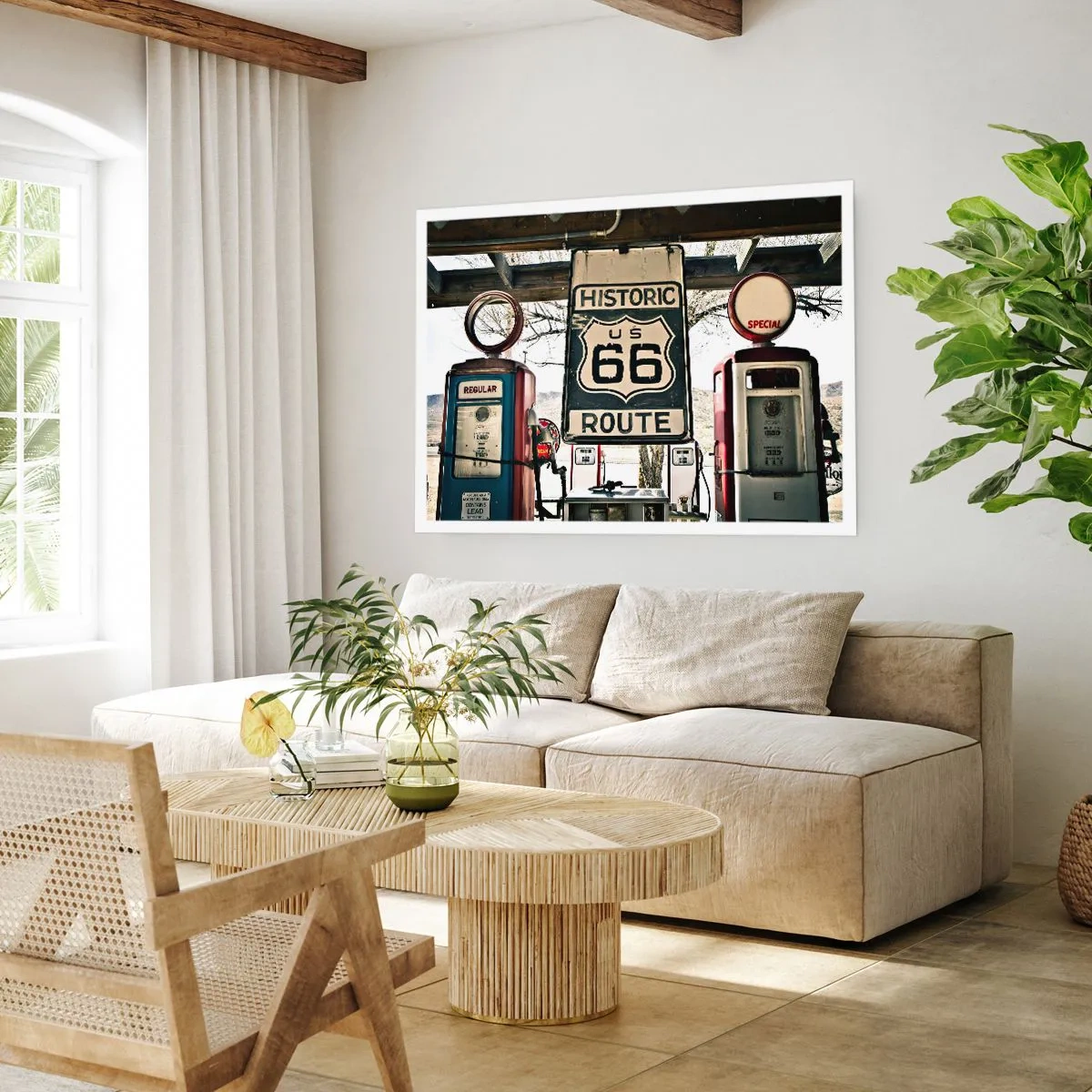 Plakat - En retro-amerikansk rejse - 70x50 cm