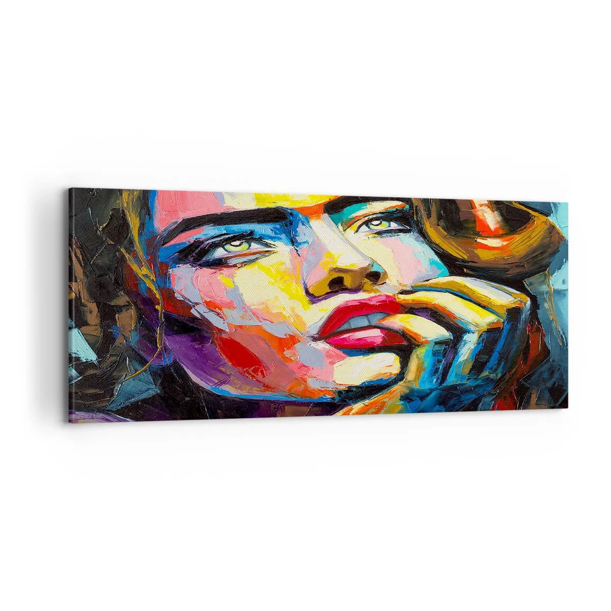 Lærredstryk - Billede på lærred - Drømme som fugle svæver gennem himlen - 100x40 cm
