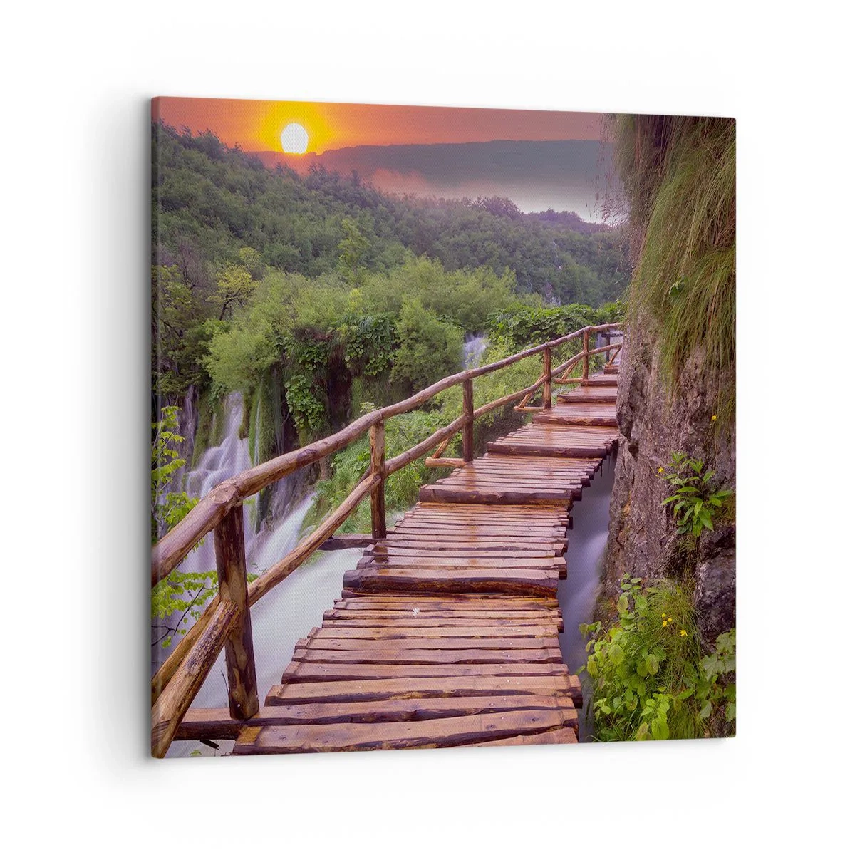 Lærredstryk - Billede på lærred - En utrolig skønhed - 50x50 cm