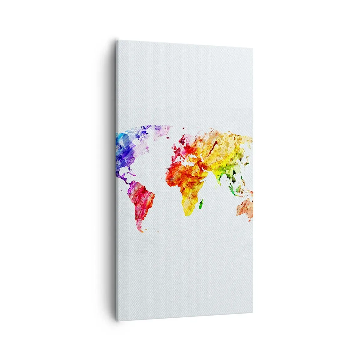 Lærredstryk - Billede på lærred - Alle verdens farver - 55x100 cm