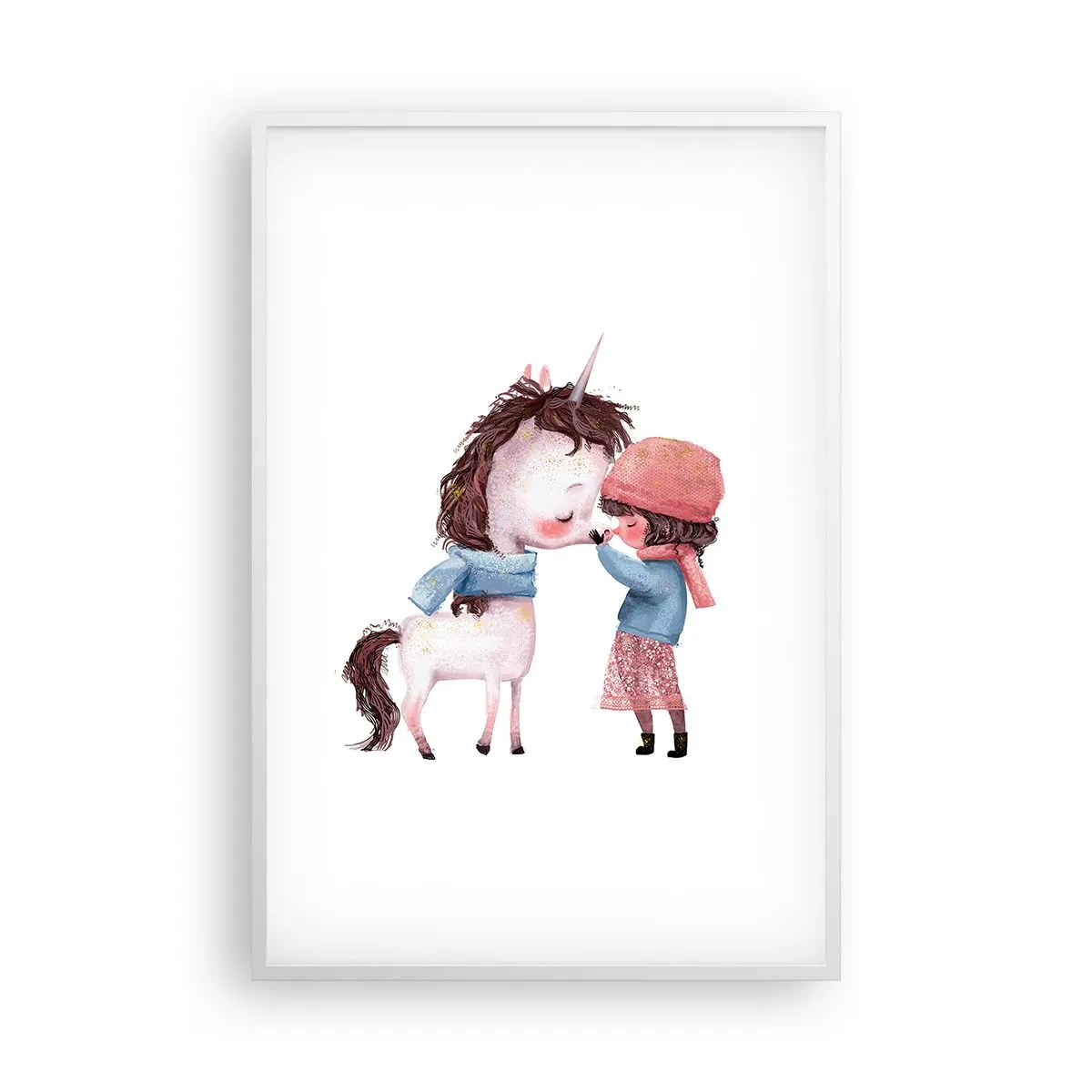 Plakat i hvid ramme - En vinterhistorie - 61x91 cm
