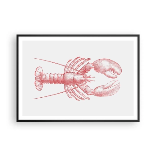Plakat i sort ramme - Hummer, der er Homer værdig - 100x70 cm