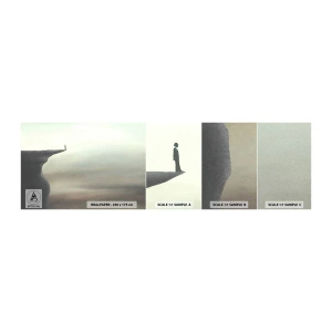 Prøve Fototapet Selvklæbende Deluxe Sticker - Opad, selvfølgelig! - Klint, Natur, Turist - 100x30 cm