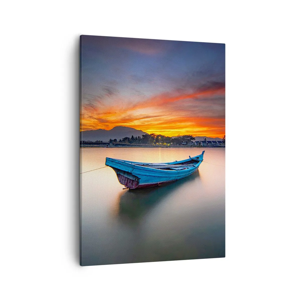 Lærredstryk - Billede på lærred - En god nat er på vej - 50x70 cm