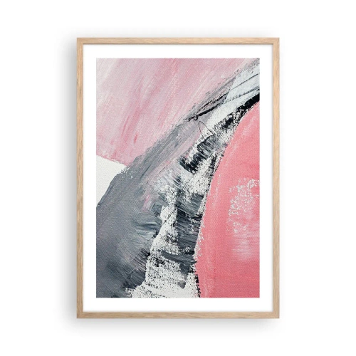Plakat i ramme af lyst egetræ - Matchende sammensætning - 50x70 cm