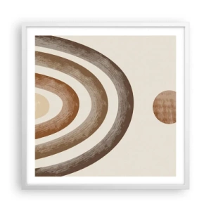 Plakat i hvid ramme - I en galakse langt, langt væk - 60x60 cm