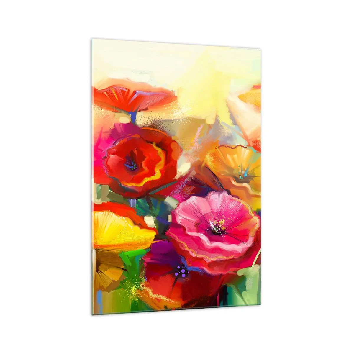 Billede på glas - Ikke kun rødt - 70x100 cm