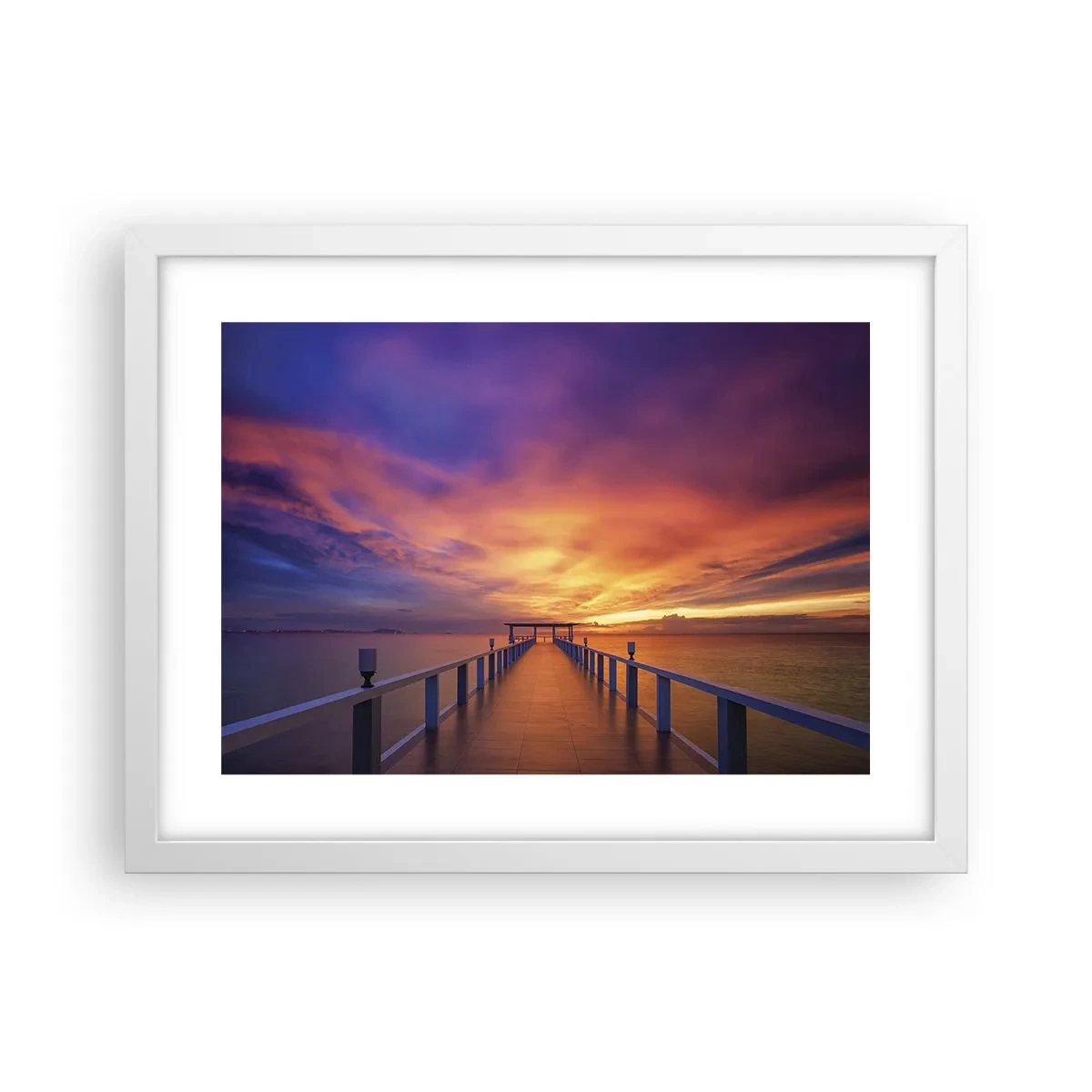 Plakat i hvid ramme - Uden ende - 40x30 cm