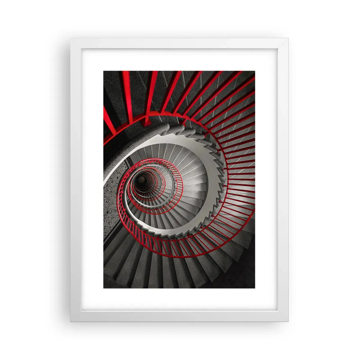 Plakat i hvid ramme - Arkitektoniske lege - 30x40 cm