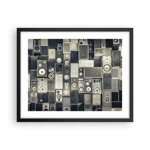 Plakat i sort ramme - Og alt er i orden - 50x40 cm