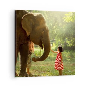 Lærredstryk - Billede på lærred - Venskabets kraft - 50x50 cm