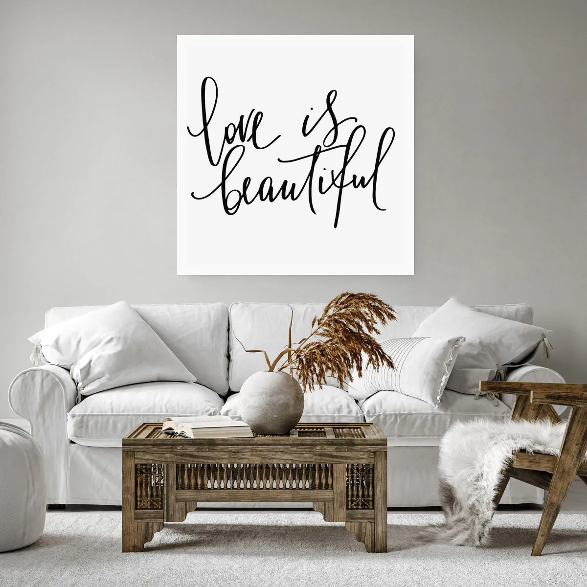 Plakat - Læs og gentag - 60x60 cm