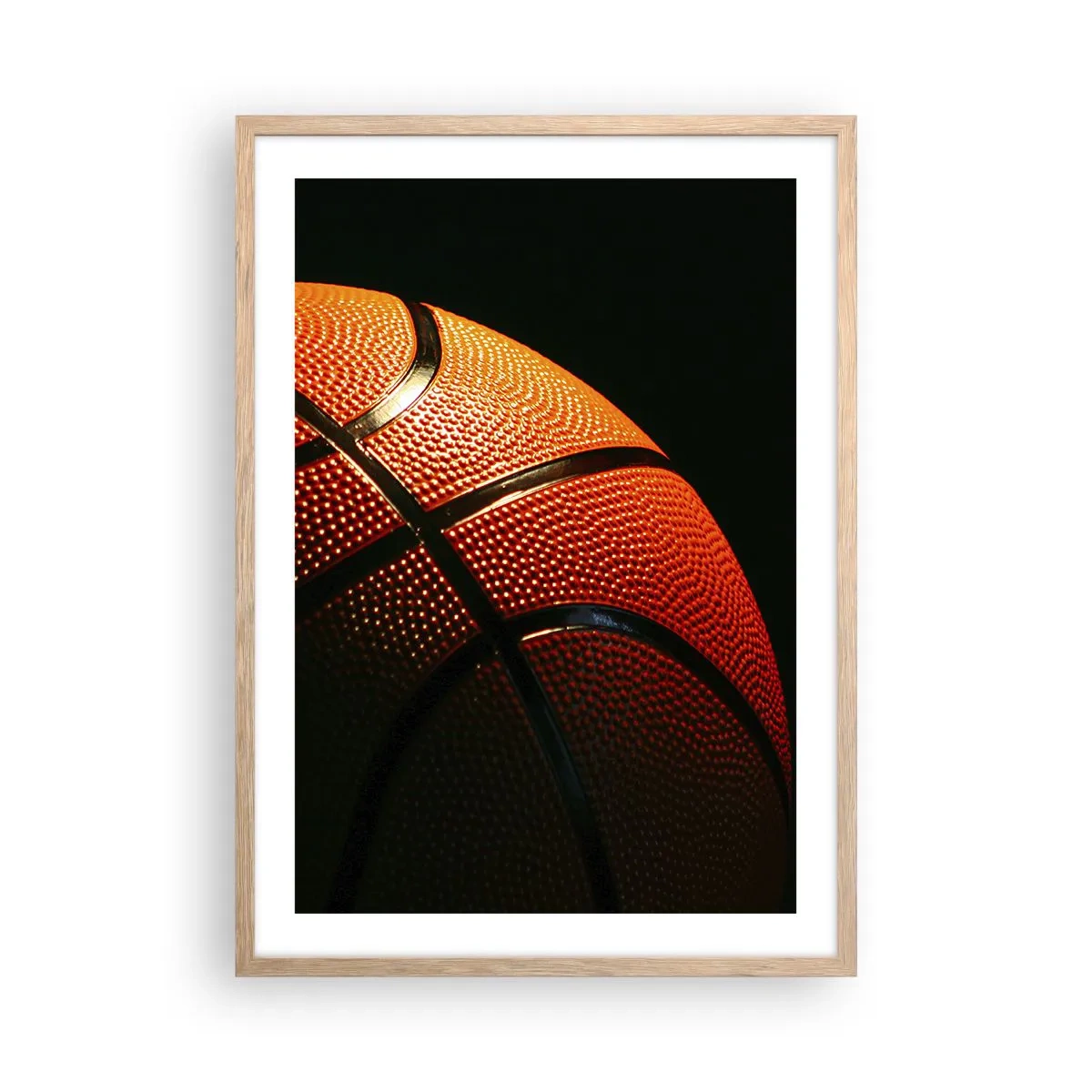 Plakat i ramme af lyst egetræ - Smuk som en planet - 50x70 cm