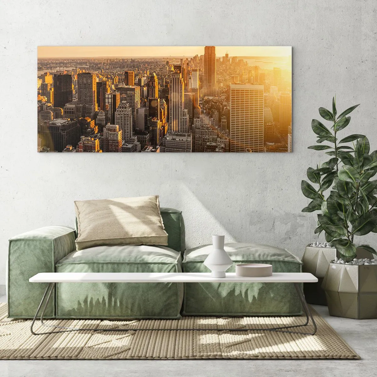 Billede på glas - At vokse i solen - 100x40 cm