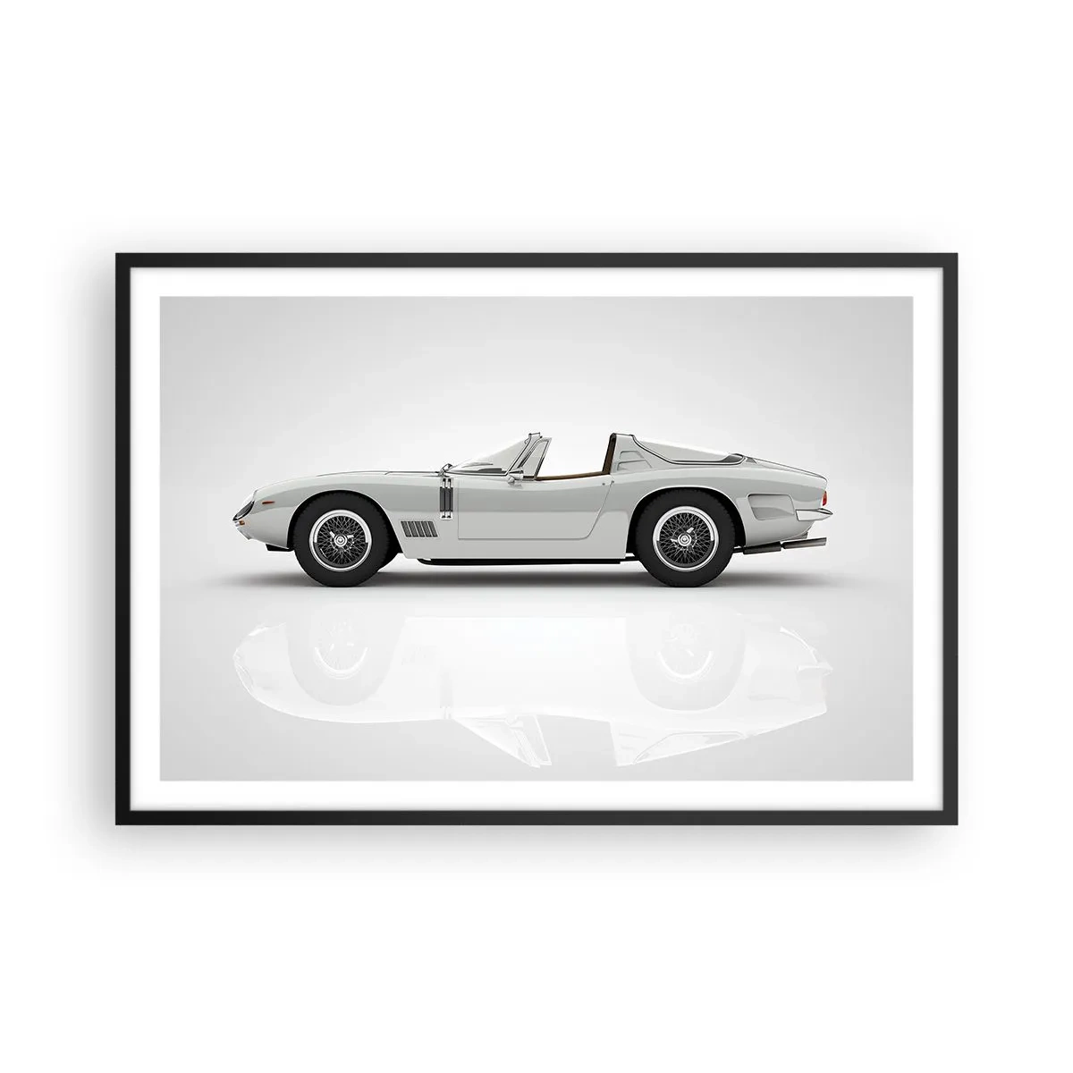 Plakat i sort ramme - Løftet om sjov - 91x61 cm