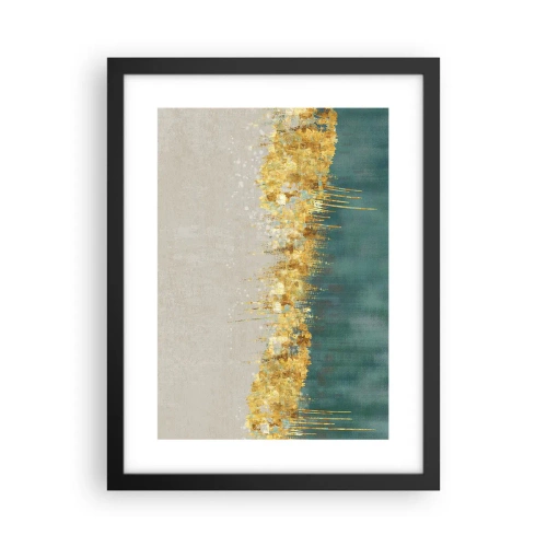 Plakat i sort ramme - Den gyldne grænse - 30x40 cm