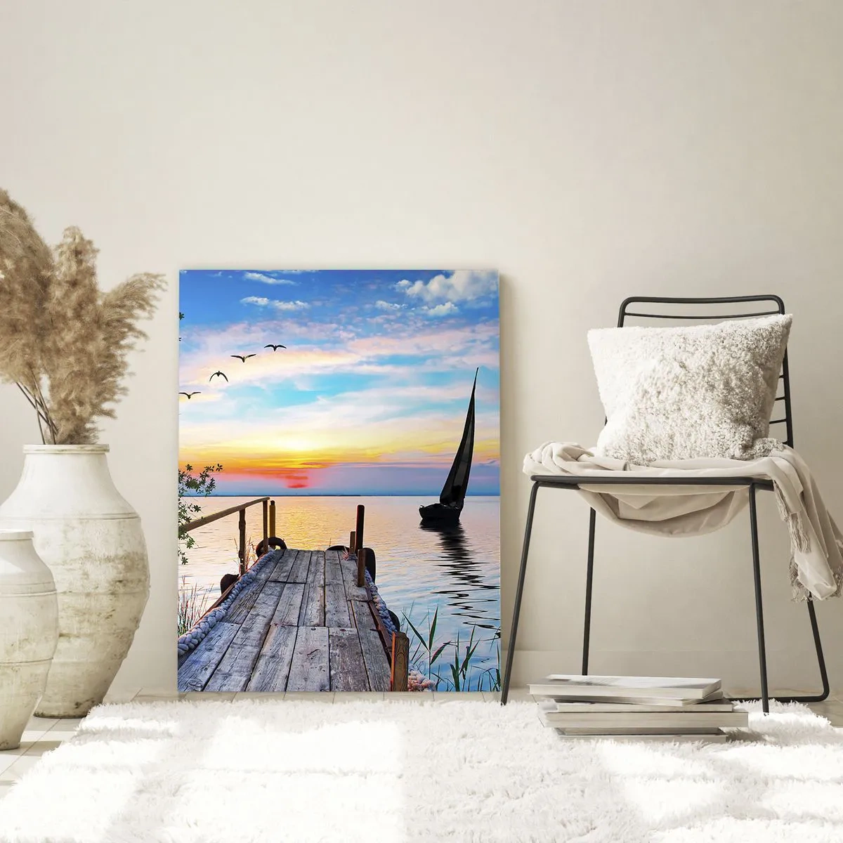 Billede på glas - Godaften - 70x100 cm