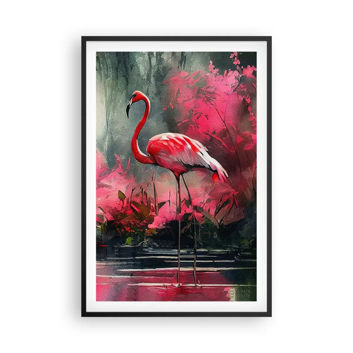 Plakat i sort ramme - En lektion i naturlig charme - 61x91 cm