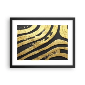 Plakat i sort ramme - Alt flyder - 40x30 cm