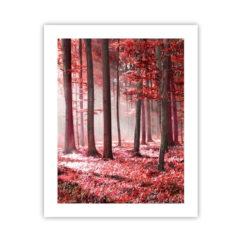 Plakat - Rød er lige så smuk - 40x50 cm