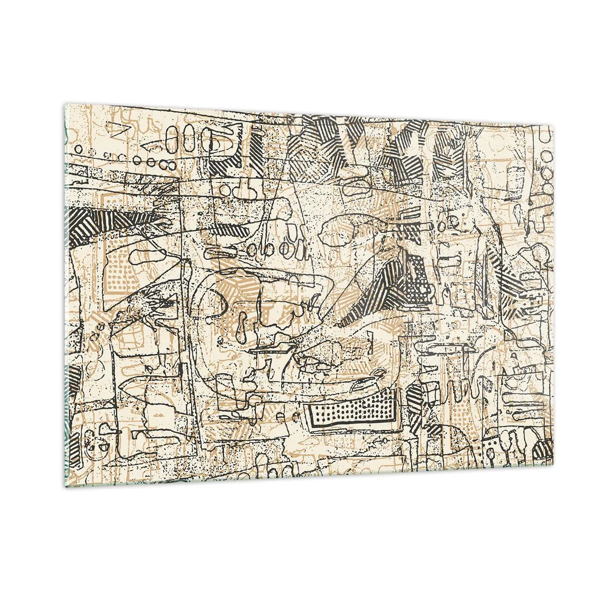 Billede på glas - Venter på at blive afkodet - 120x80 cm