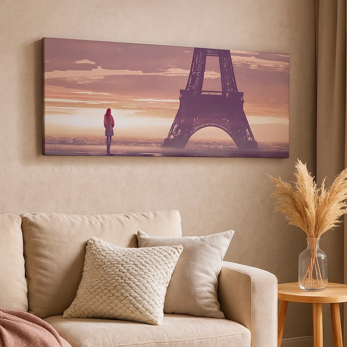 Lærredstryk - Billede på lærred - Kun de to - 30x30 cm