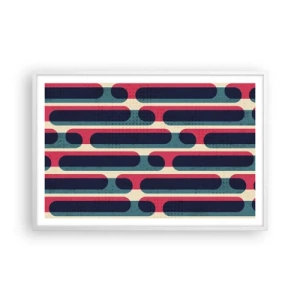 Plakat i hvid ramme - Indad og fremad - 91x61 cm