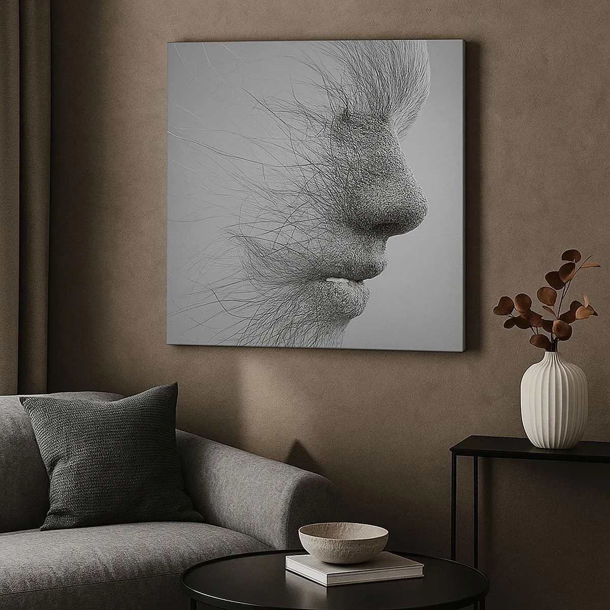 Lærredstryk - Billede på lærred - Vindens ånd - 30x30 cm